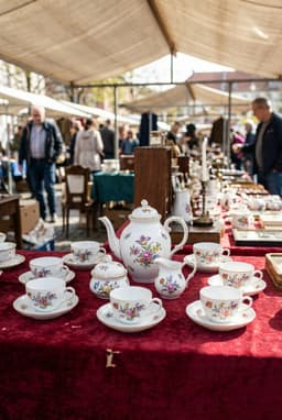 Сервиз чайный на 6 персон Meissen «Индийские цветы» — миниатюра 1