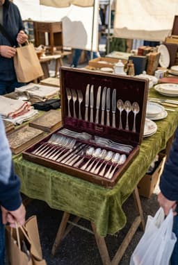 Набор столового серебра Christofle «Marly» на 12 персон — миниатюра 1