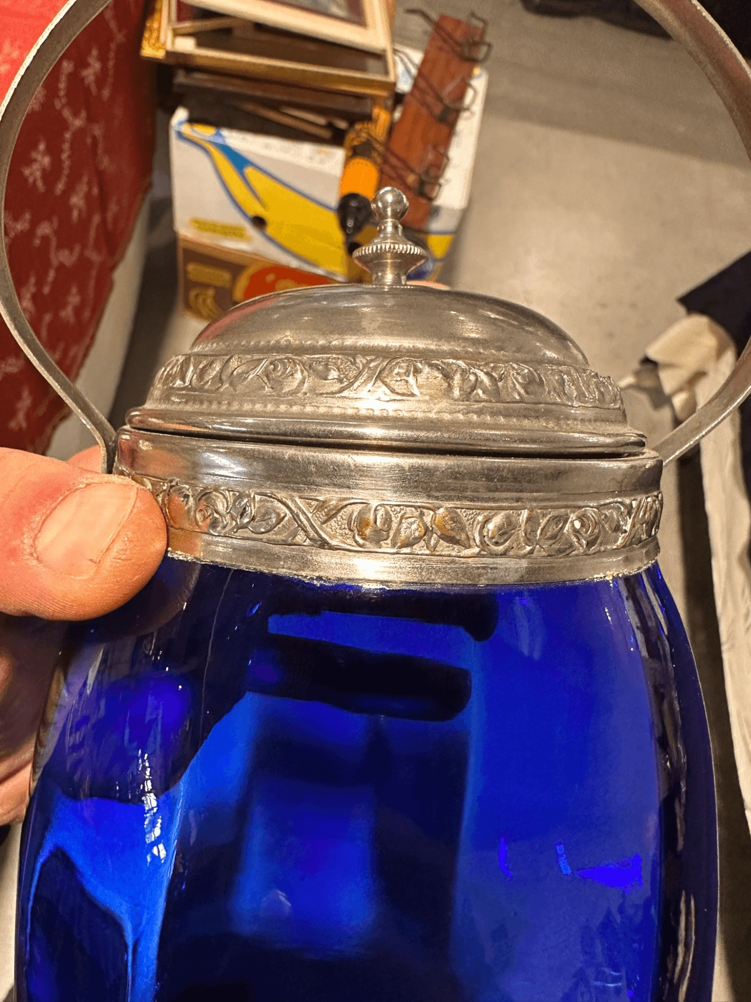 Стеклянная банка с крышкой и ручкой, 22 см, изображение 3 из 7