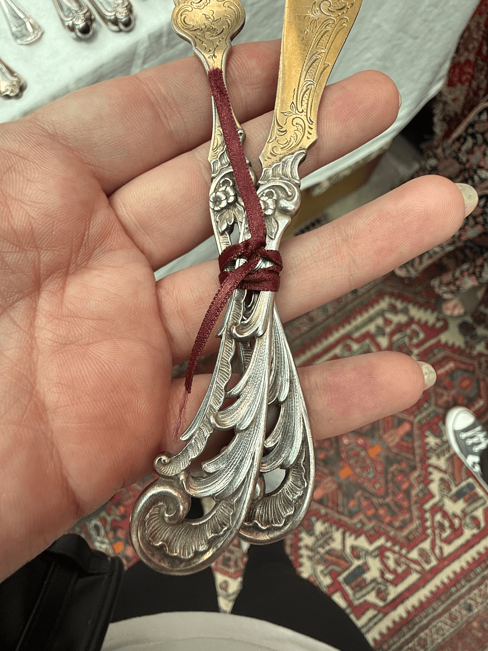 Десертный набор (нож и вилка), Gebr. Friedländer, Германия, изображение 2 из 9
