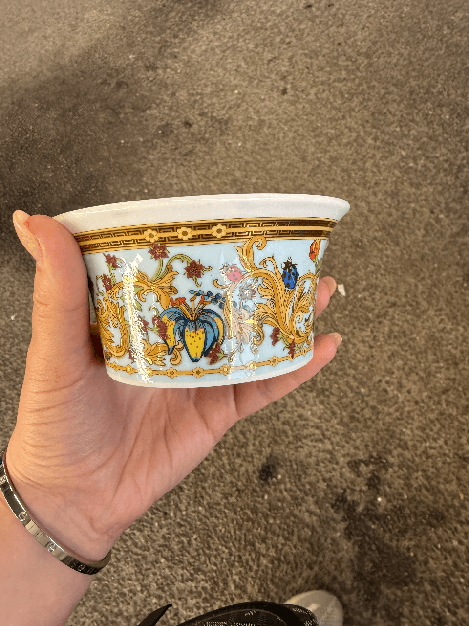 Фарфоровая пиала Versace by Rosenthal, серия Le Jardin de Versace, изображение 1 из 5