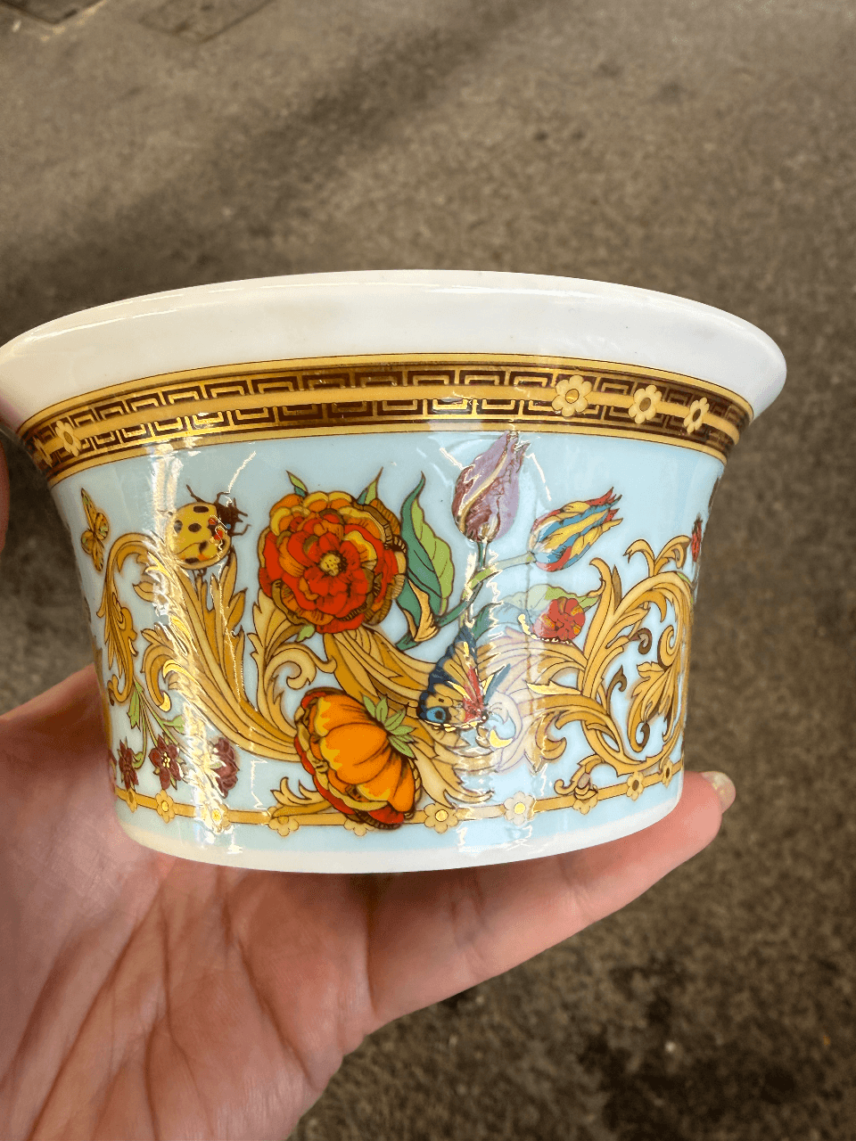 Фарфоровая пиала Versace by Rosenthal, серия Le Jardin de Versace, изображение 3 из 5