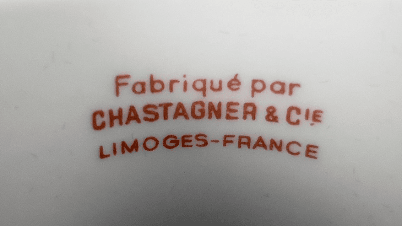 Набор колец для салфеток с монограммами, фарфор, Chastagner & Cie, Limoges, Франция, изображение 6 из 8