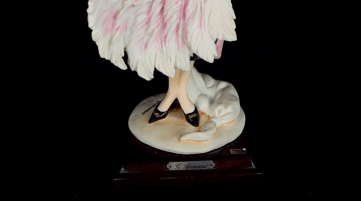 Статуэтка «Дама с веером из перьев», Giuseppe Armani, Florence, Италия, 1987, изображение 5 из 9