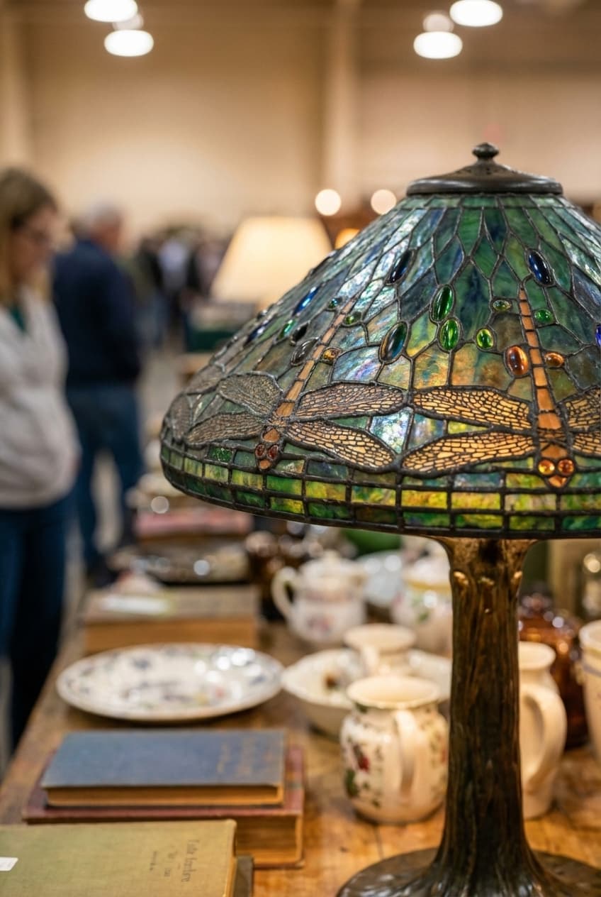 Настольная лампа Tiffany Studios «Dragonfly», изображение 2 из 5